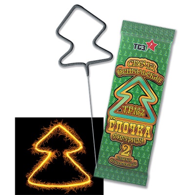 Елочка Бенгальские огни фигурные купить в Котовске | kotovsk.salutsklad.ru