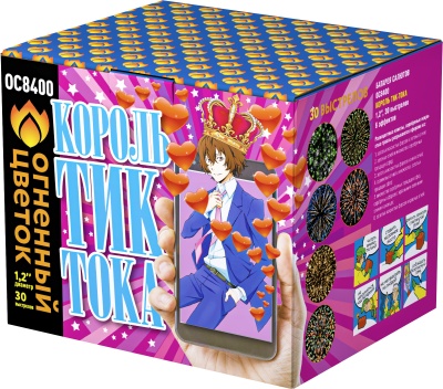 Король Тик-Тока Батарея салютов купить в Котовске | kotovsk.salutsklad.ru